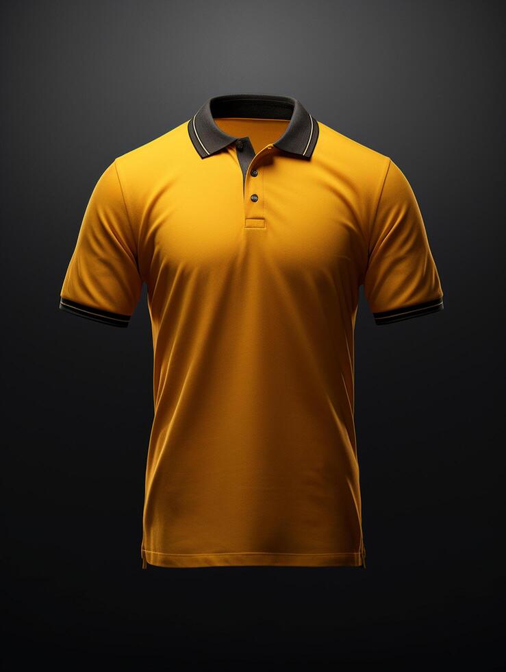 Hanging Polo tshirt with luxury background for mockup photo