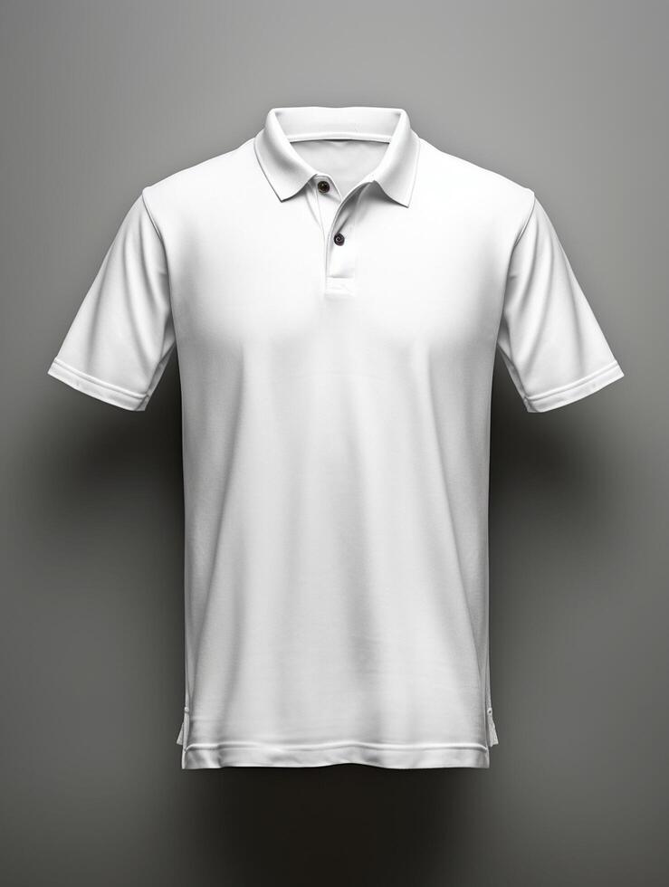 Hanging Polo tshirt with luxury background for mockup photo