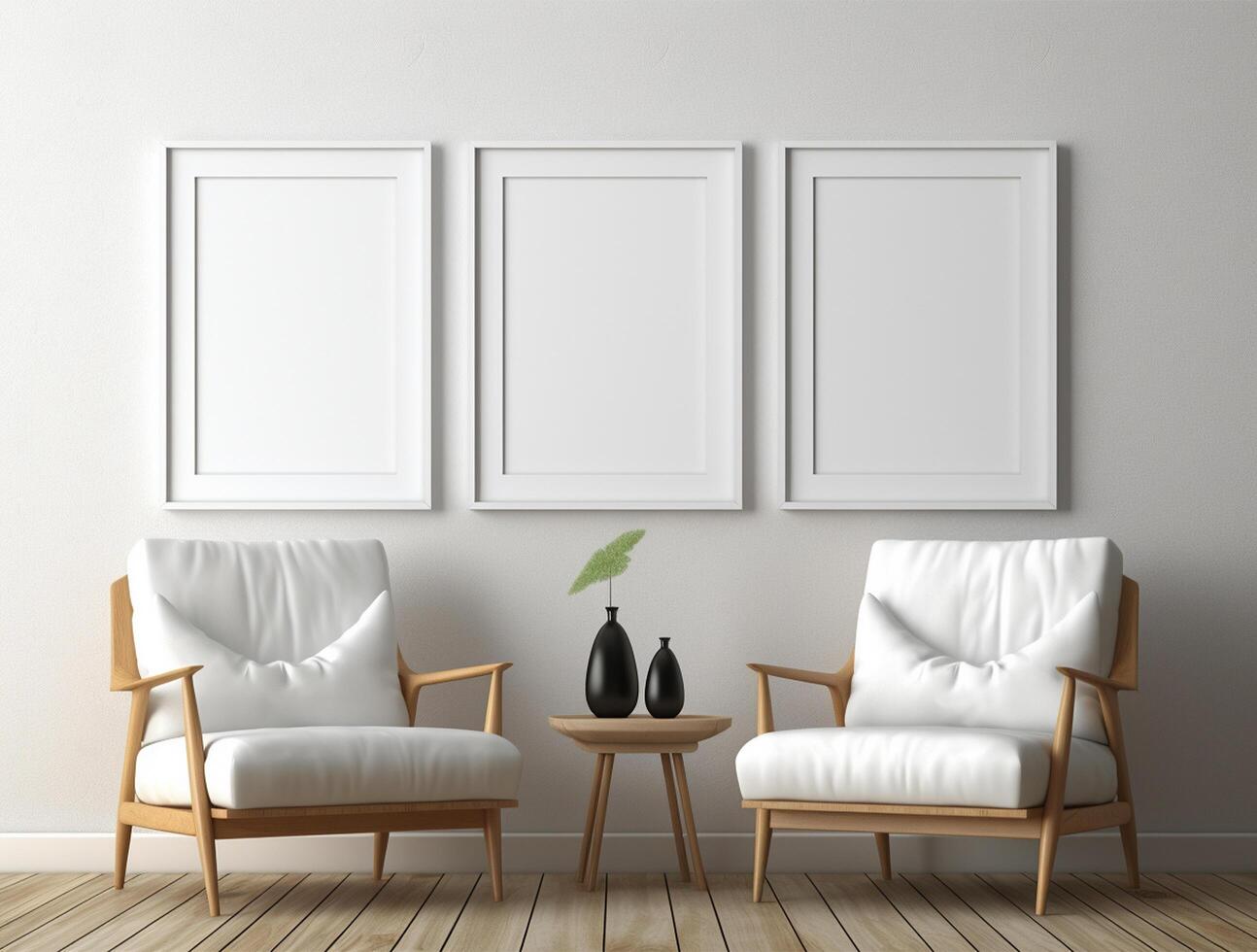 Interior of Modern Living Room with Sofa Couch background for mockup photo