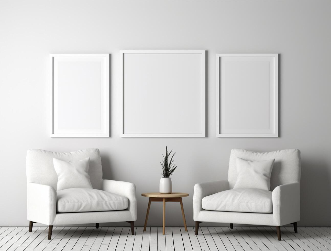 Interior of Modern Living Room with Sofa Couch background for mockup photo