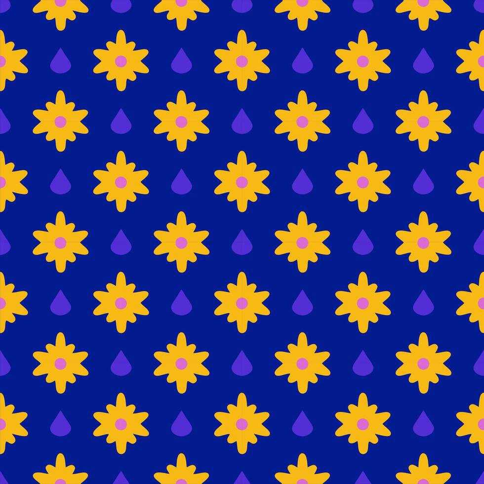 A seamless pattern is a repeating design with no visible borders or interruptions, creating a continuous, infinite look when tiled. vector