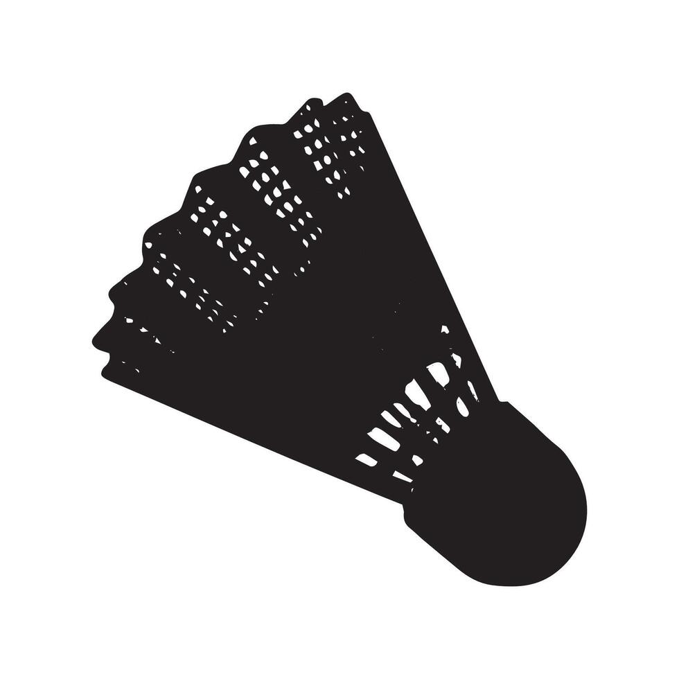 Illustration of Shuttlecock Silhouette vector