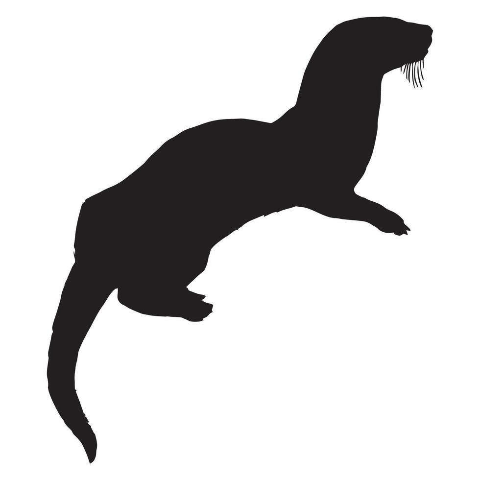 Sea Otter Silhouette vector