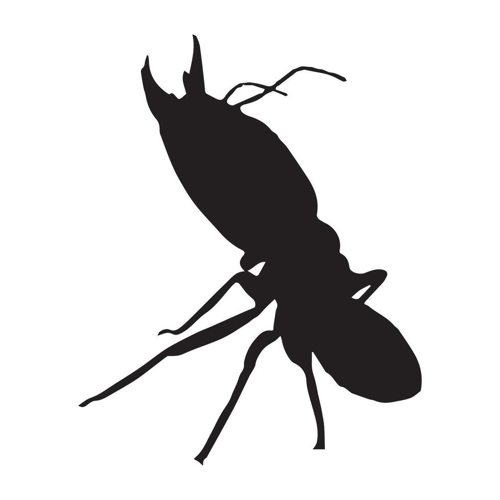 Illustration of Termite Art Silhouette vector