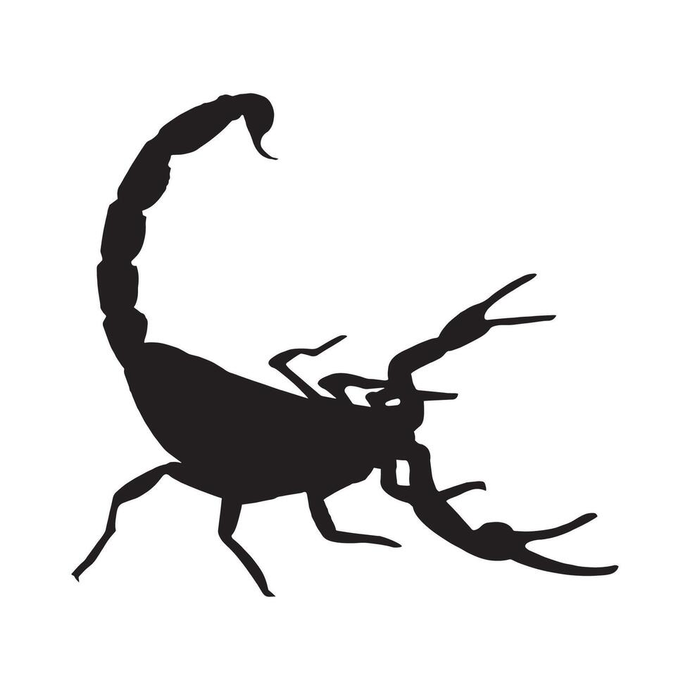Illustration of Scorpion Silhouette vector
