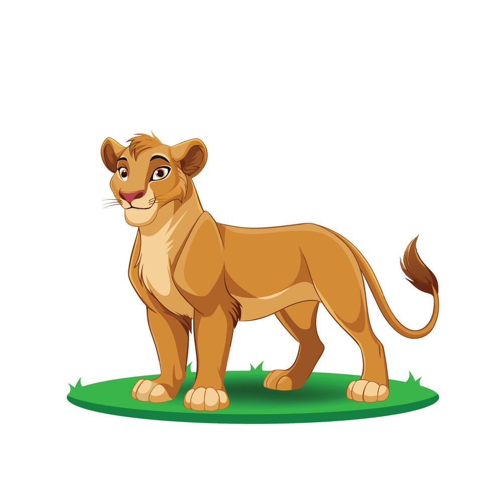 Grace and Strength The World of Cute, Adorable Lionesses vector