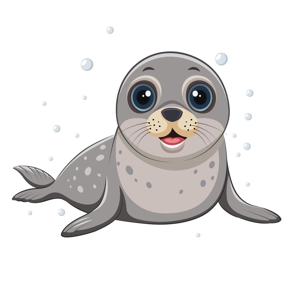 Seals Playful and Skilled Aquatic Mammals of the Ocean vector