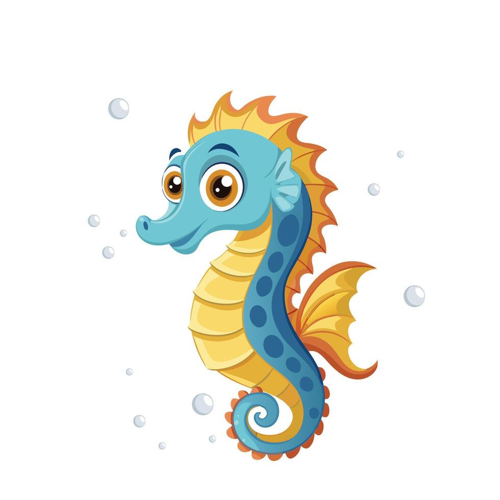 Seahorses Unique Marine Creatures with Fascinating Reproductive Habits vector
