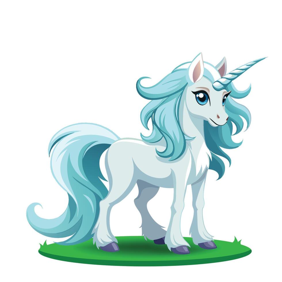 Magical and Enchanting The World of Cute, Adorable Unicorns vector