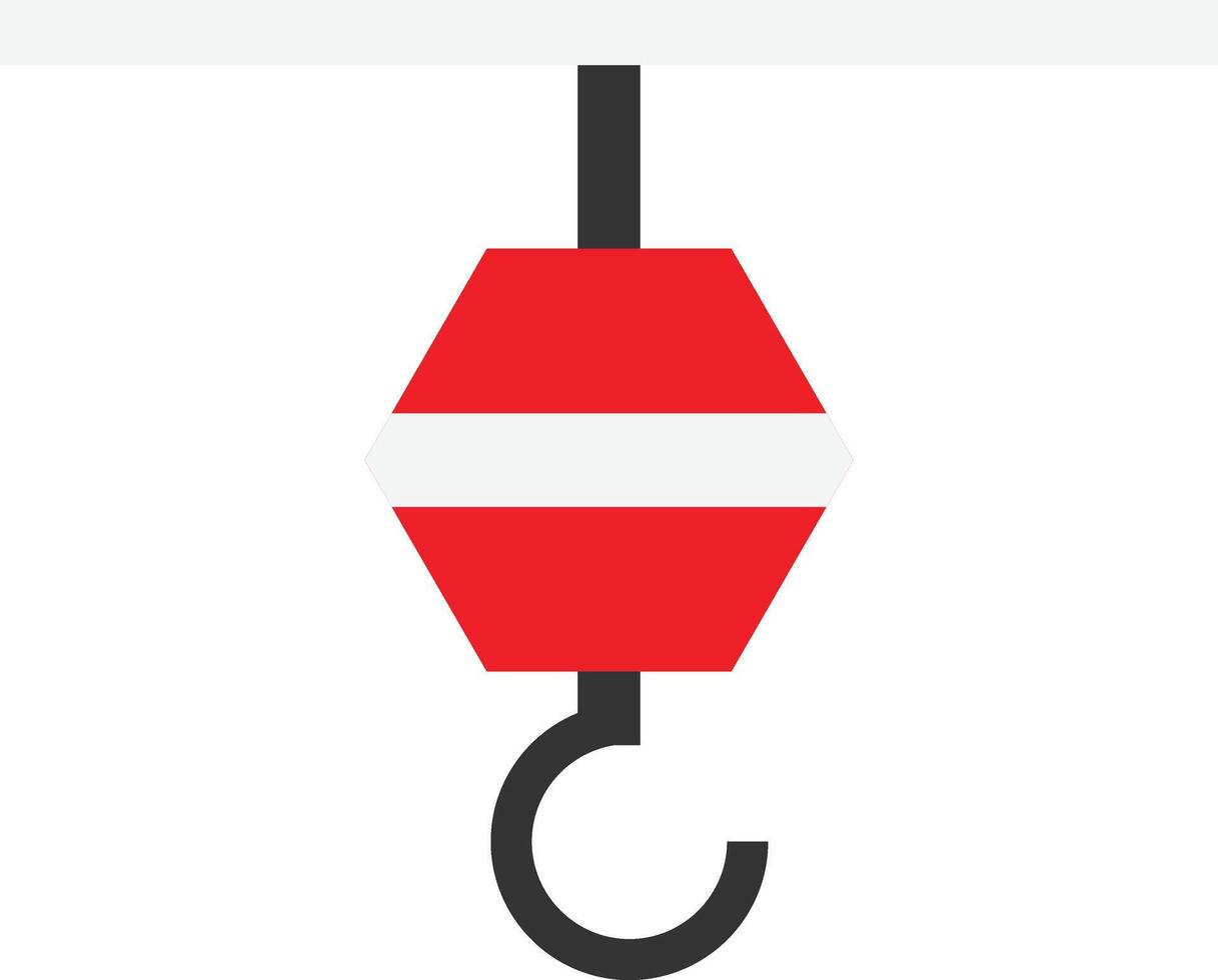 Hook Crane Construction vector