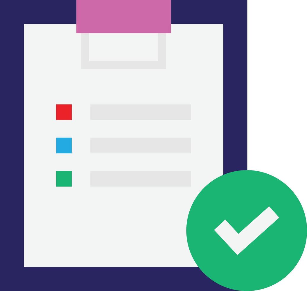 Checklist List Document vector