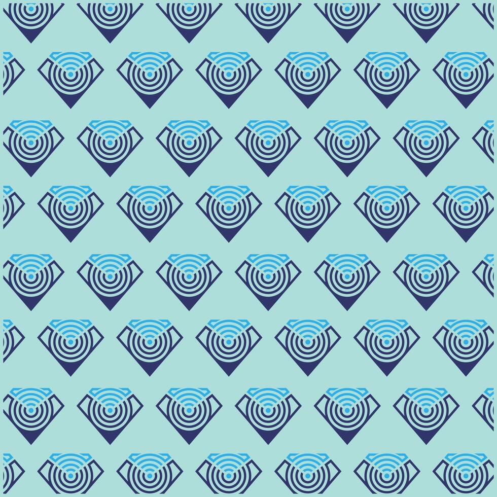 Diamond Wifi Pattern flat design, suitable for your design, banner, template, and etc vector