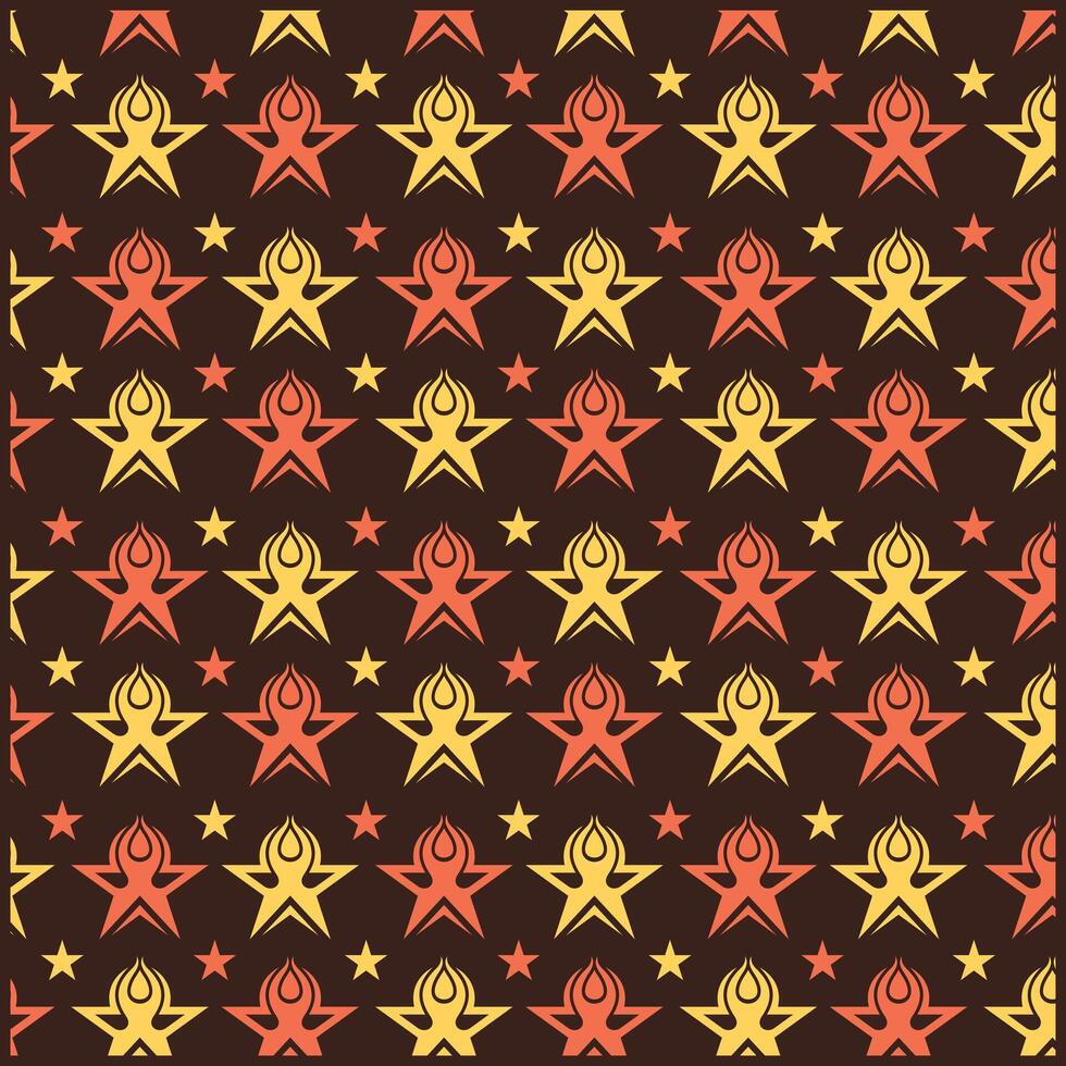 Yoga Star flat design background with decorative abstract design, seamless pattern background illustration vector