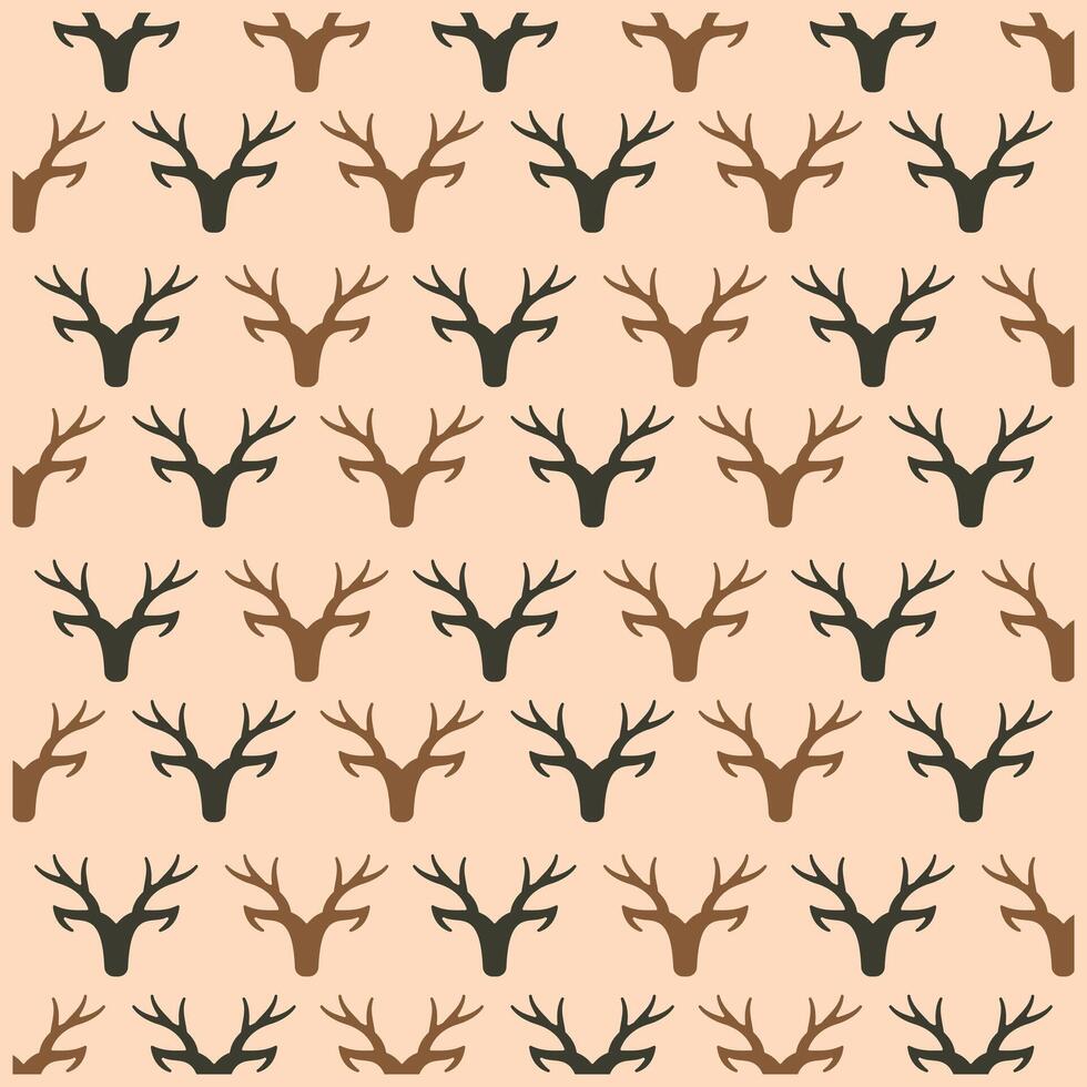 Deer Head Animal Pattern flat design, suitable for your design, banner, template, and etc vector