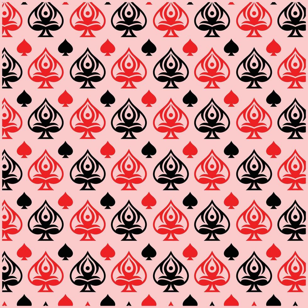 Yoga Spade modern flat design background with decorative abstract design, seamless pattern background illustration vector