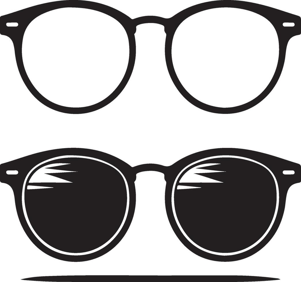 sunglass with different shapes and illustrator vector