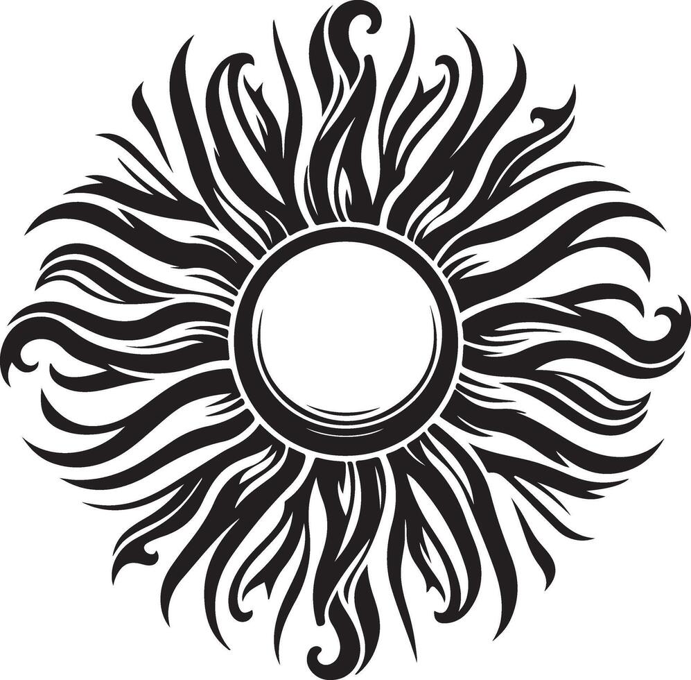 sun style and illustration vector