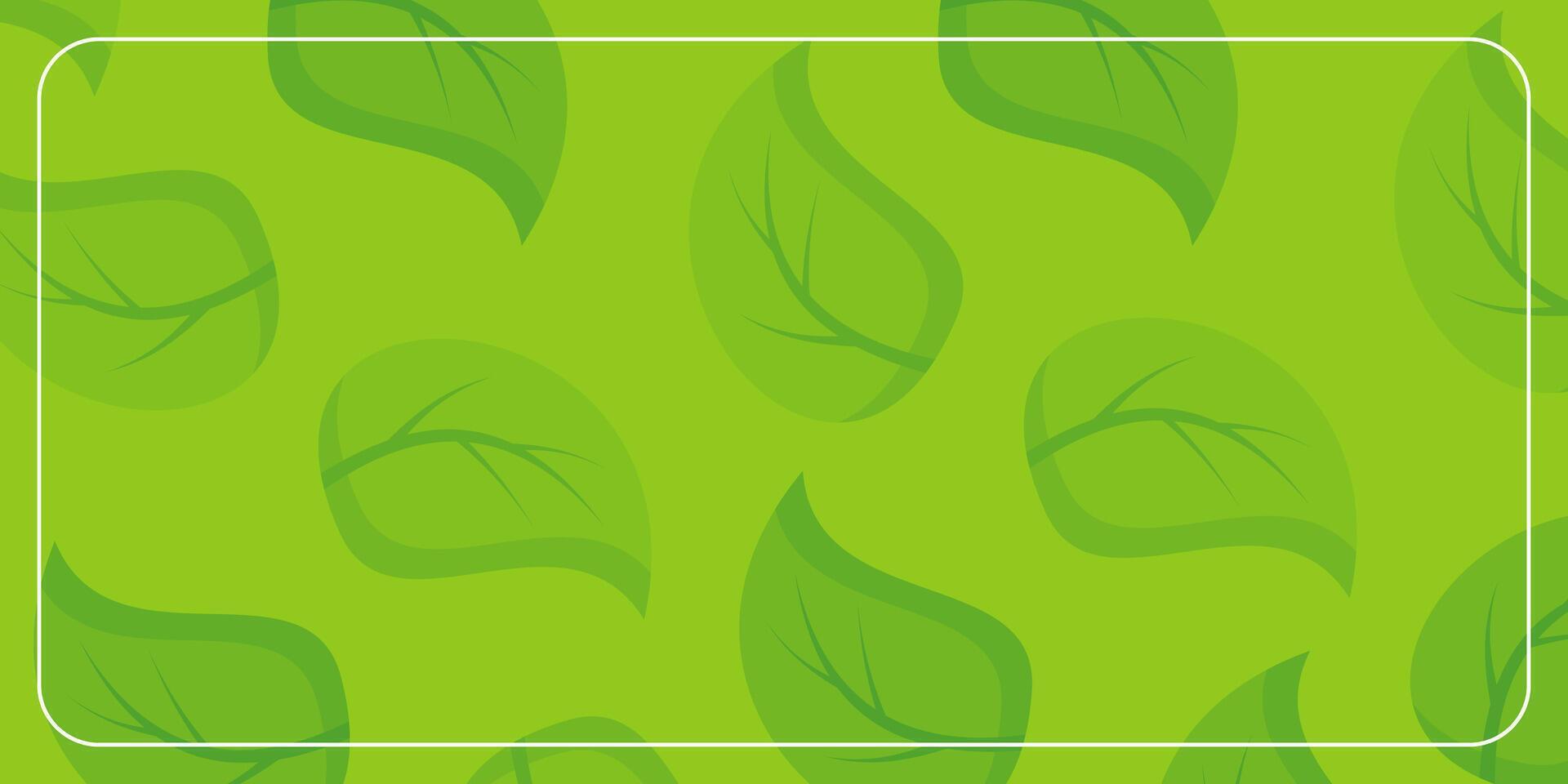 tropical green background with leaf icons. design for banner, poster, greeting card, social media. vector