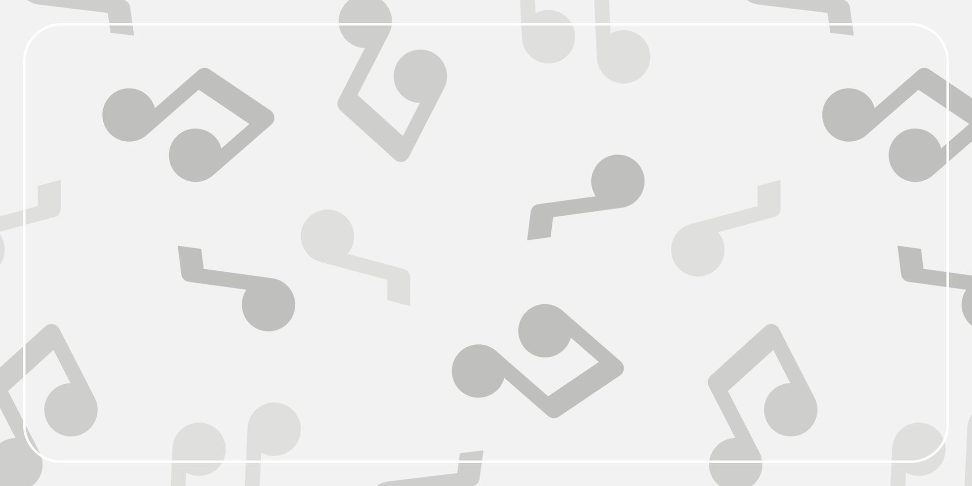 gray background with music note icons. template design for banner, poster, brochure, social media. vector