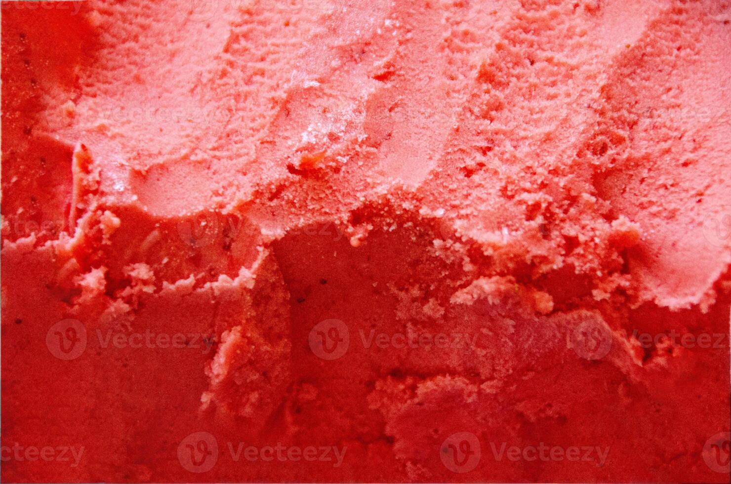 Raspberry sorbet texture, top view. photo