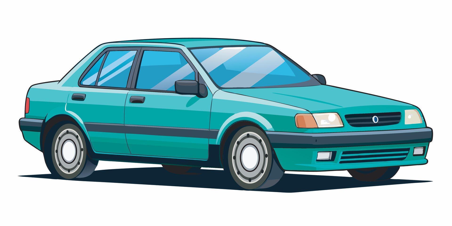 Realistic car on a white background vector