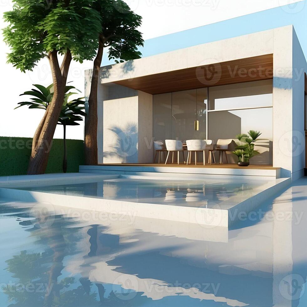 View of 3d house photo