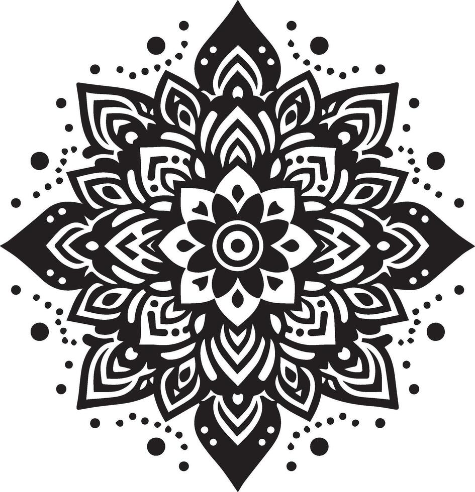 A floral mandala design vector