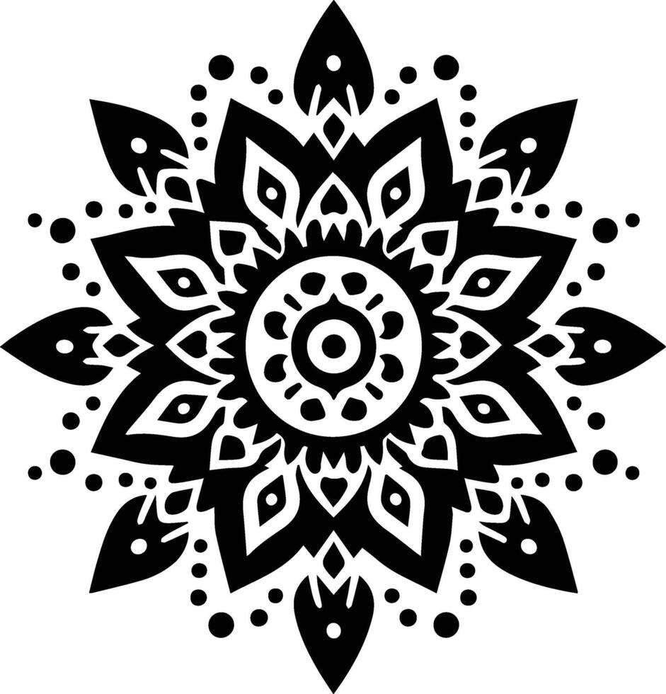 A floral mandala design vector