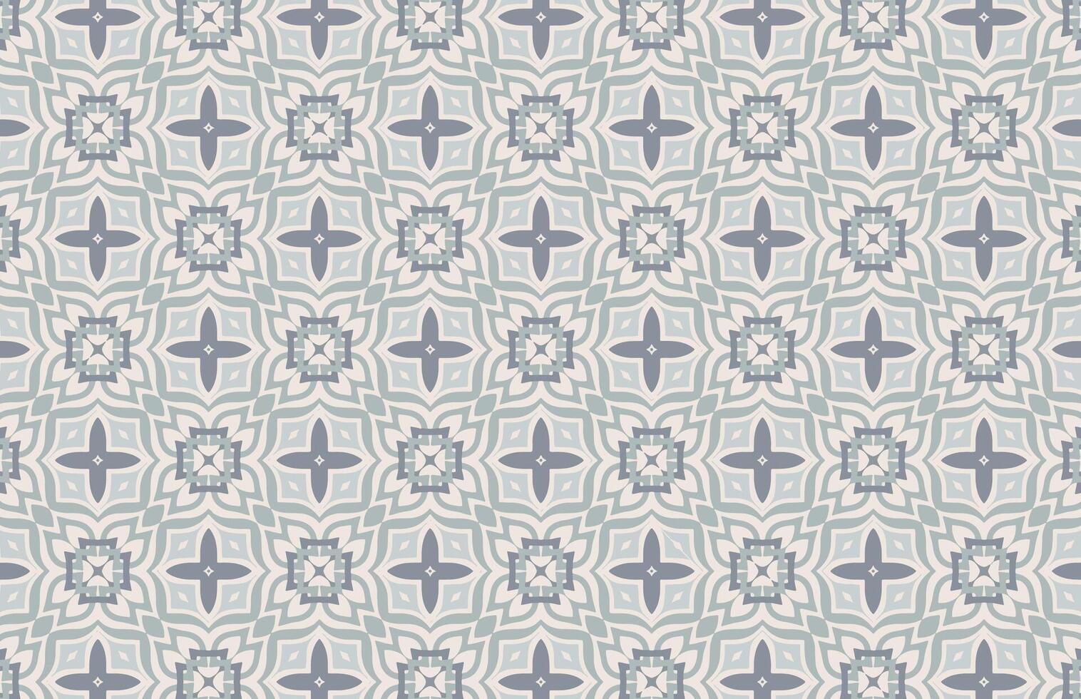Gray color floral fabric design pattern vector
