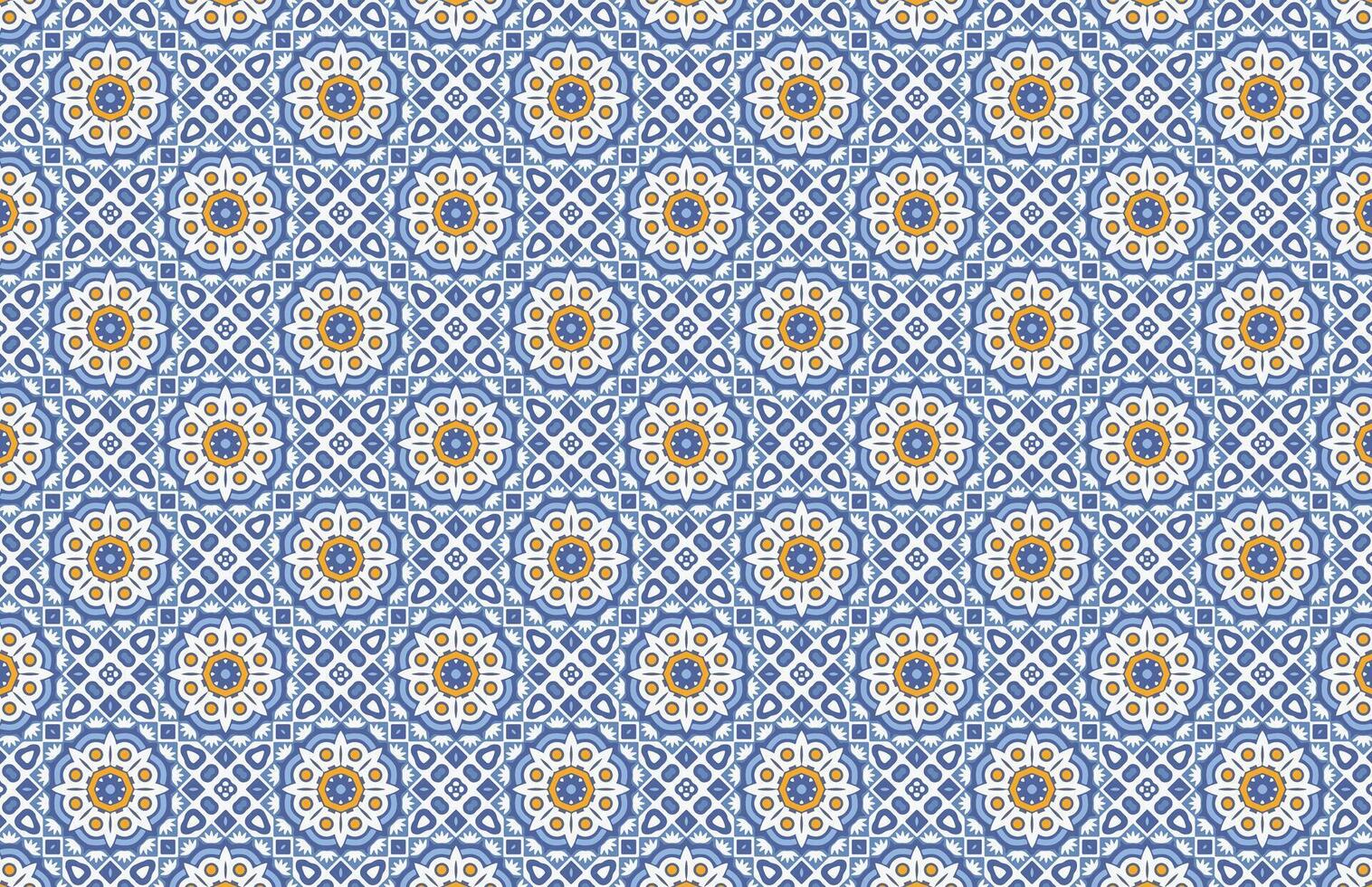 Mediterranean colorful decorative pattern vector
