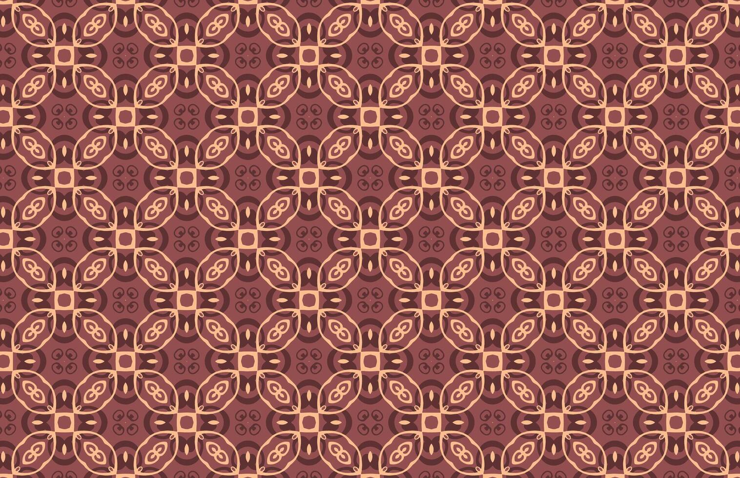 Decorative geometric brown fabric design vector