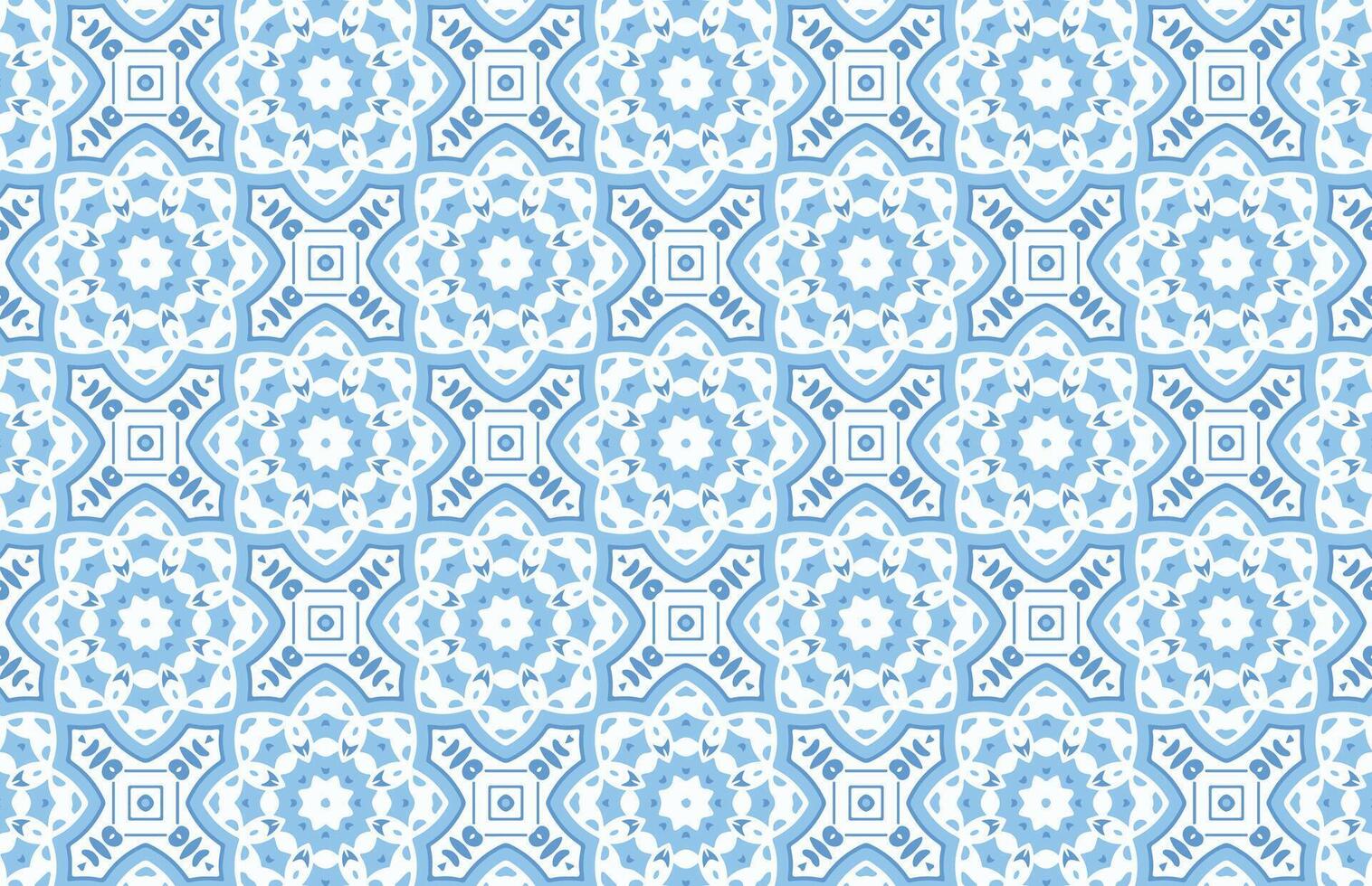 Geometric islamic decorative tile design pattern vector
