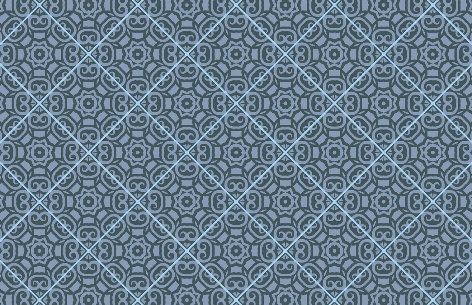 Gray color geometric tile pattern vector