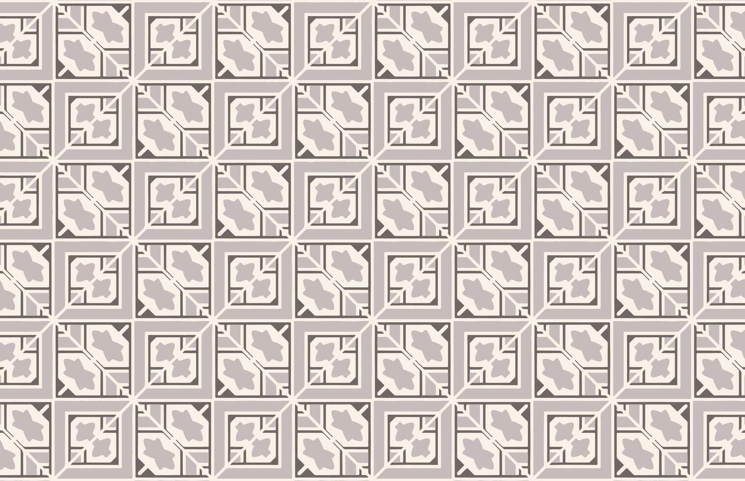 Geometric brown brown tile pattern vector