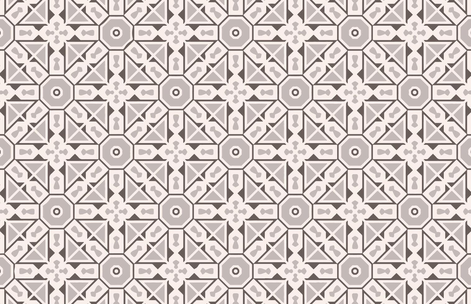 Geometric brown brown tile pattern vector