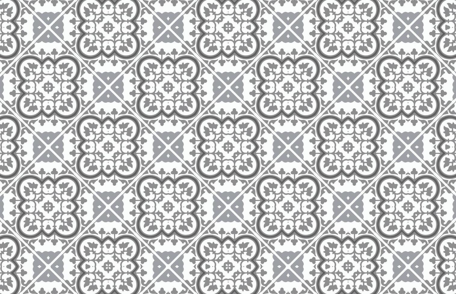 Old style gray tile wall design pattern vector
