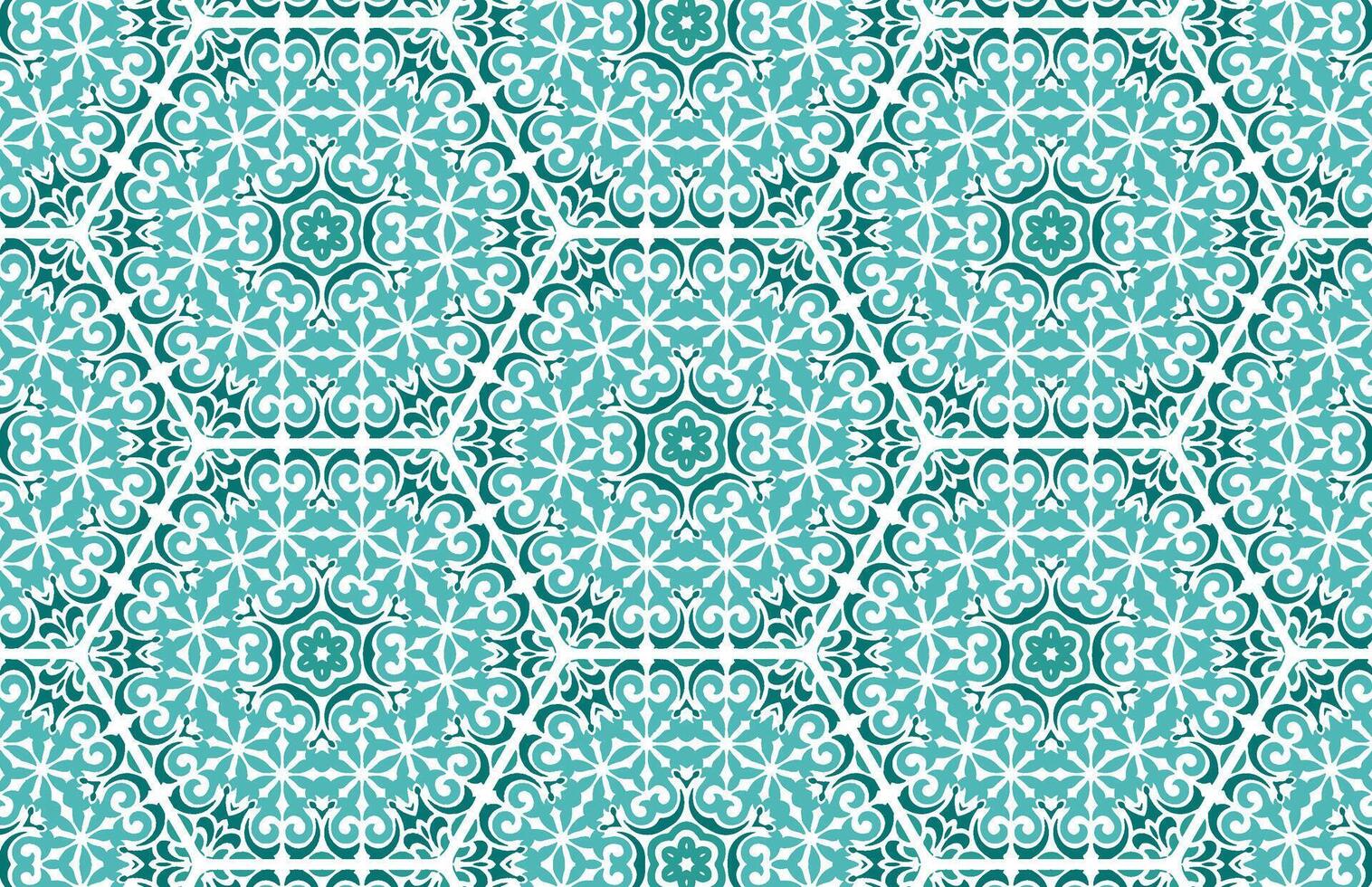 Blue mandala design patterns vector