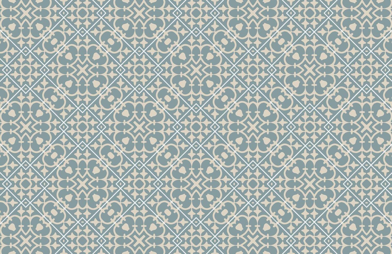 Brown and green fabric design pattern vector