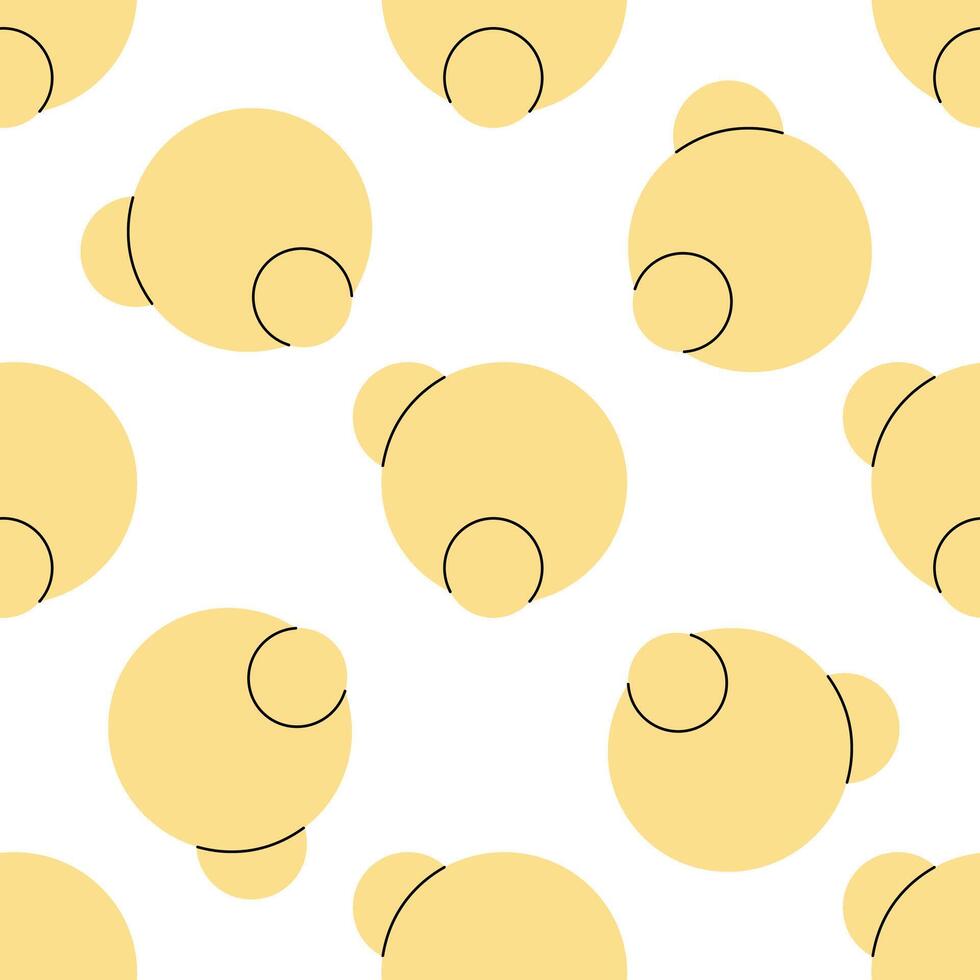 flat school Illustration. Water molecule, H2O seamless pattern. Back to School. The science. vector