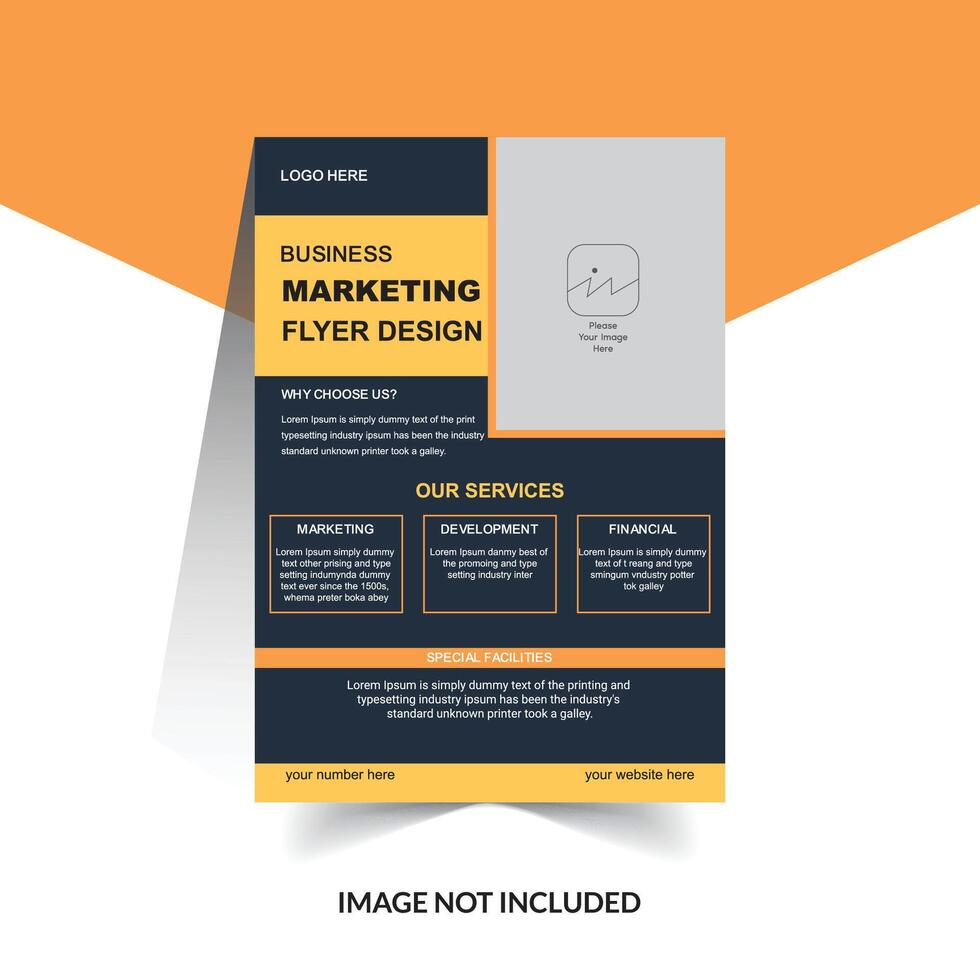 Corporate Marketing Business Flyer Design Template vector