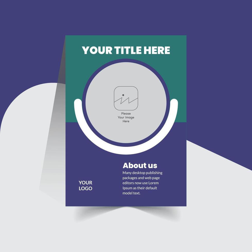 Corporate business presentation flyer template dedsign vector