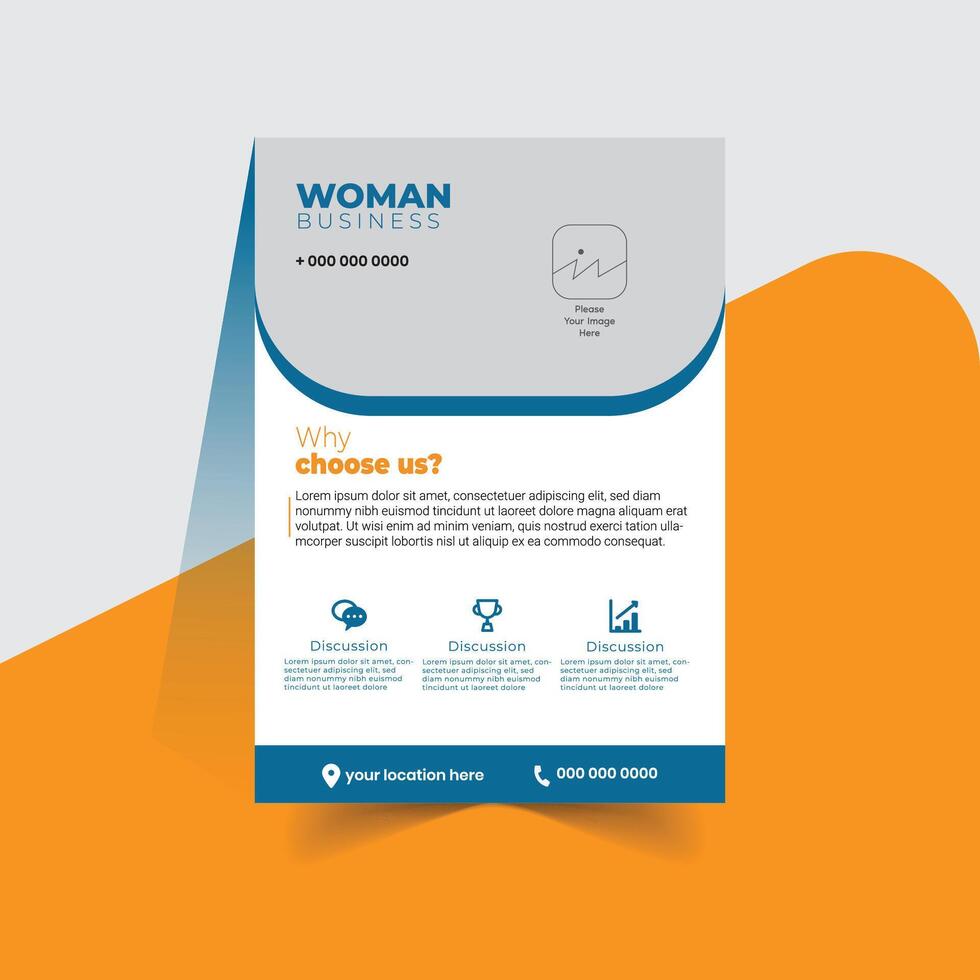 Corporate business flyer design vector