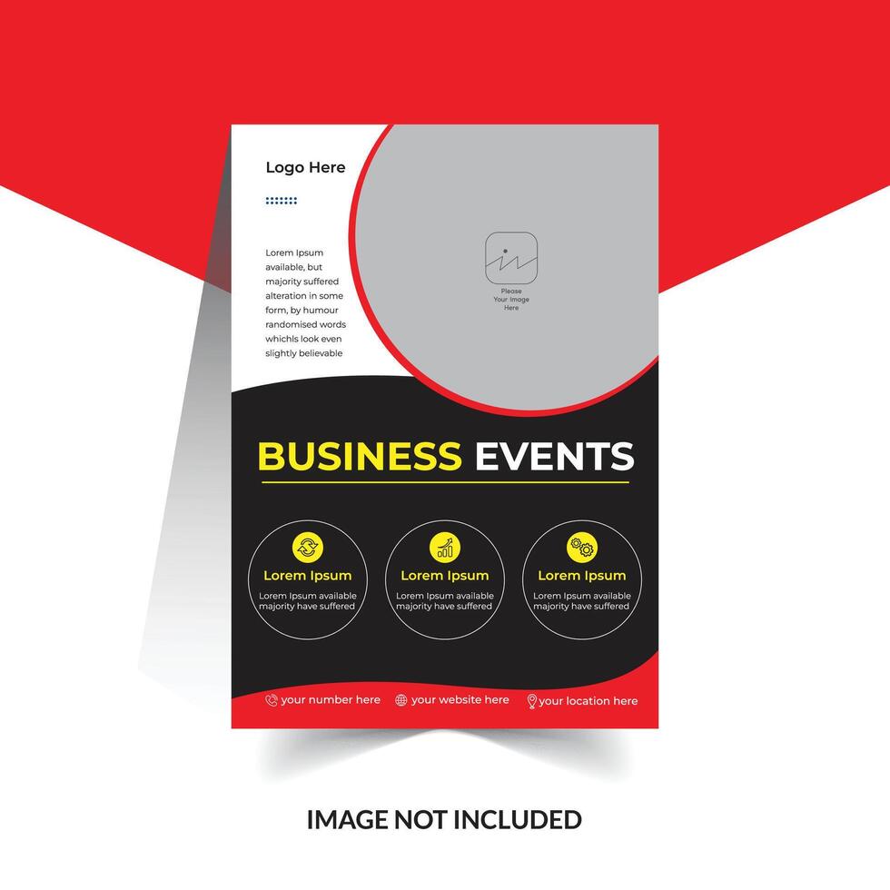 Amazing Modern Business Flyer or Creative Business Leaflet Nice Business Poster vector