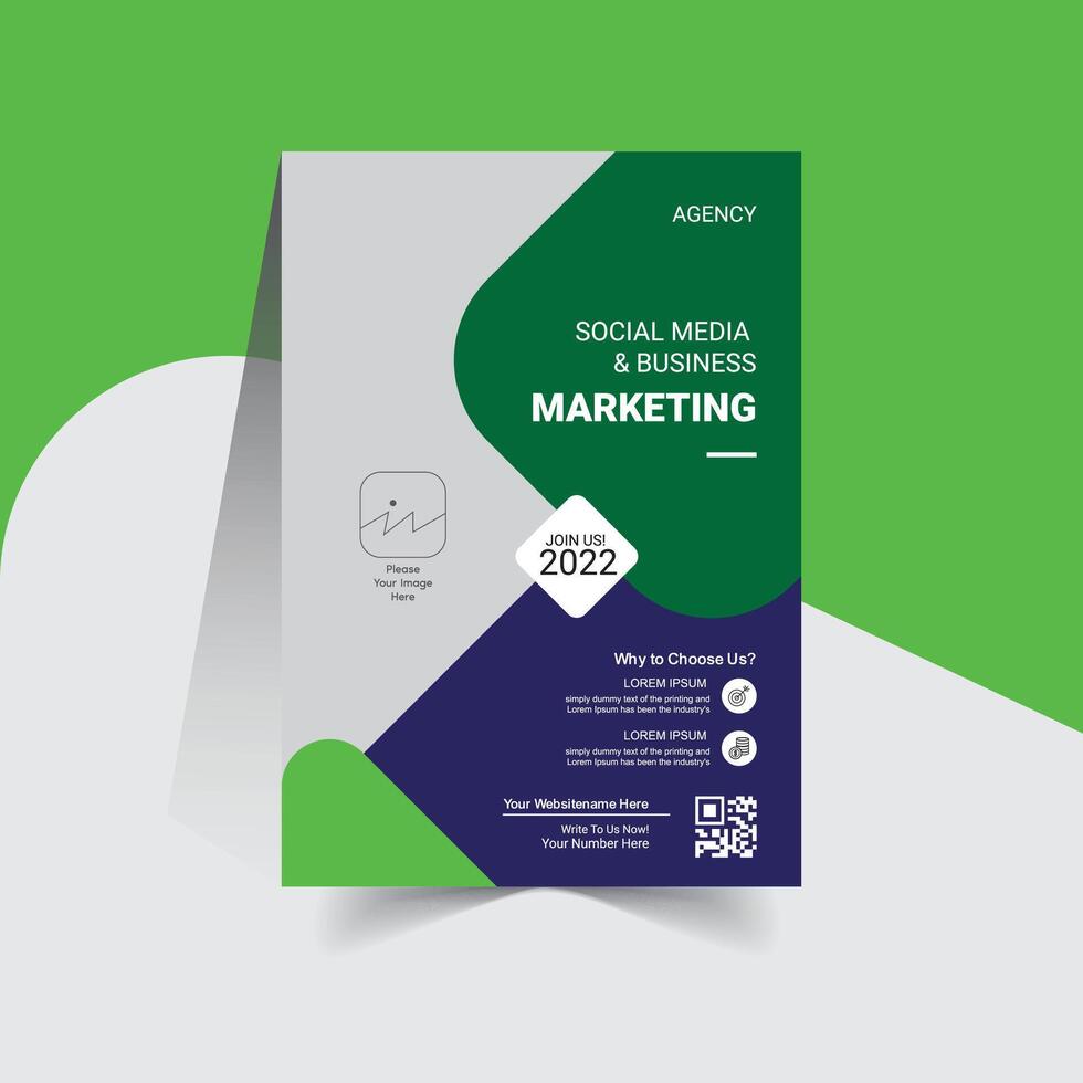 Corporate Rollup flyer Template Design vector