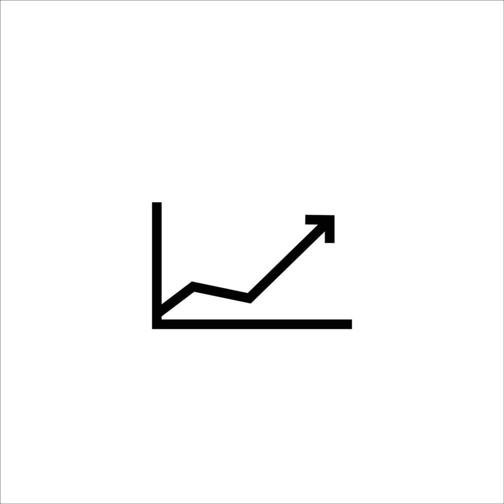 Business graph icon vector