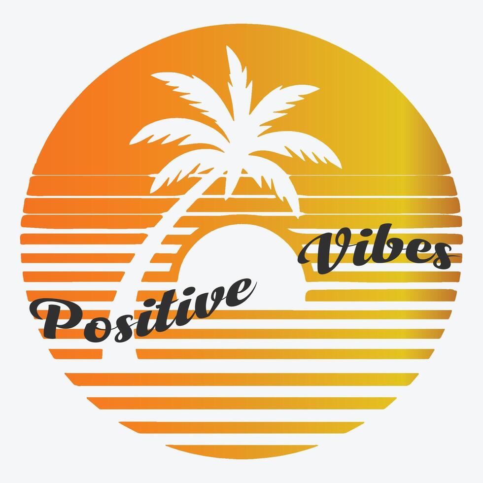 Summer vibes summer t shirt design vector