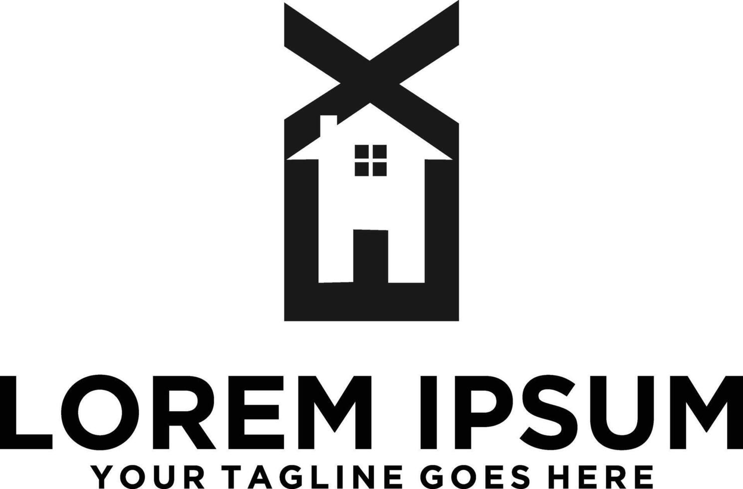 EX logo for Real Estate vector