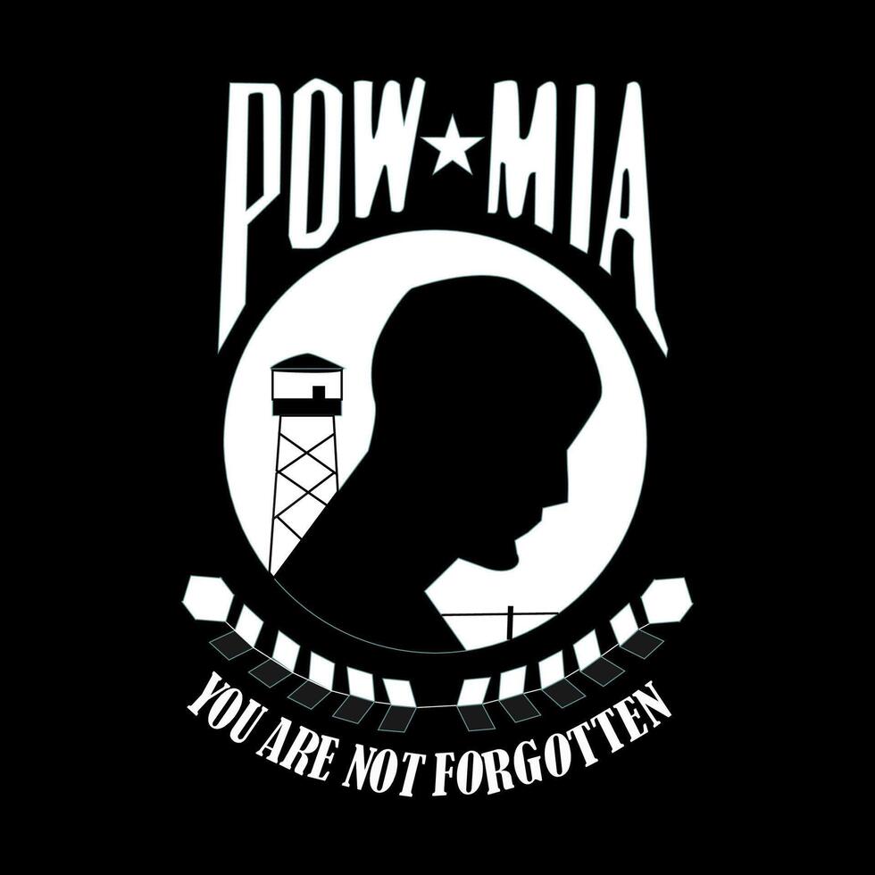 National Powmia Design Illustration vector
