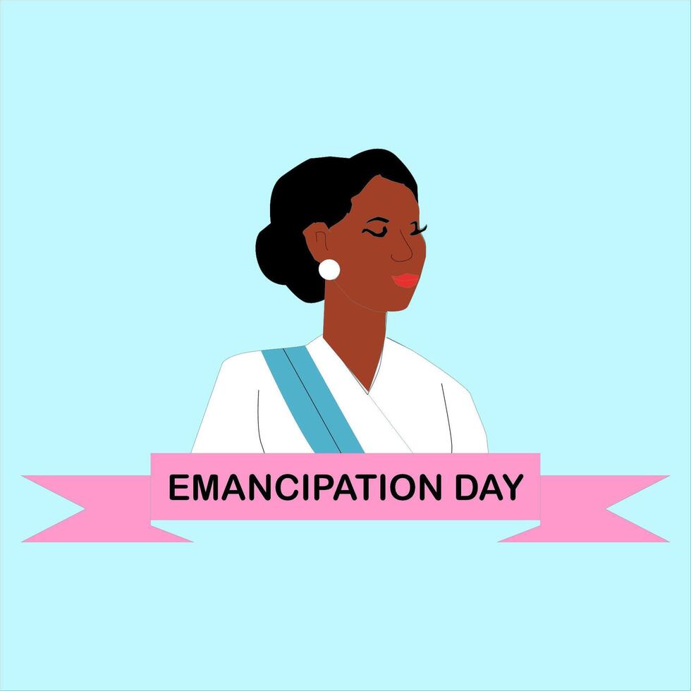 Emancipation Day Design vector