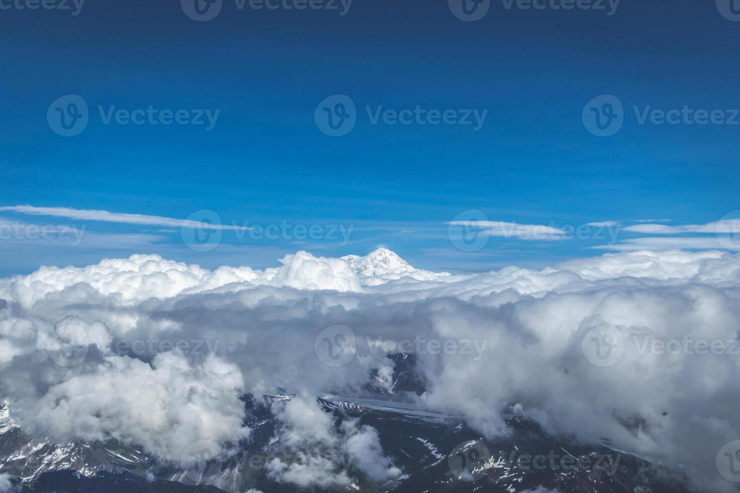Mountain range view from Aiguille du Midi and Mont Blanc photo